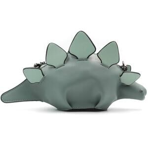 6956 Dinosaur Shoulder Purses,PU Stegosaurus CrossBody Bag for Girl Blue